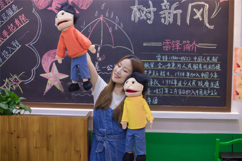 Kindergarten Educational Hand Puppet For Boy Girl Large Plush Puppet Doll Story Language Plush Toy for Kids Christmas Gifts - Big Tim's Magic Emporium