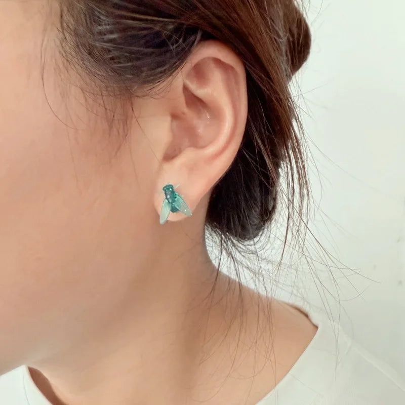 New Simulation Fly Earrings Pranks, Abstract and Funny Fun Earrings Simulation Design Insect Earrings for Women - Big Tim's Magic Emporium