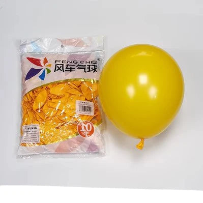 100pcs/bag 10 Inch Fengche Thickened Matte Color Round Latex Balloon for Birthday Wedding Balloons Decoration