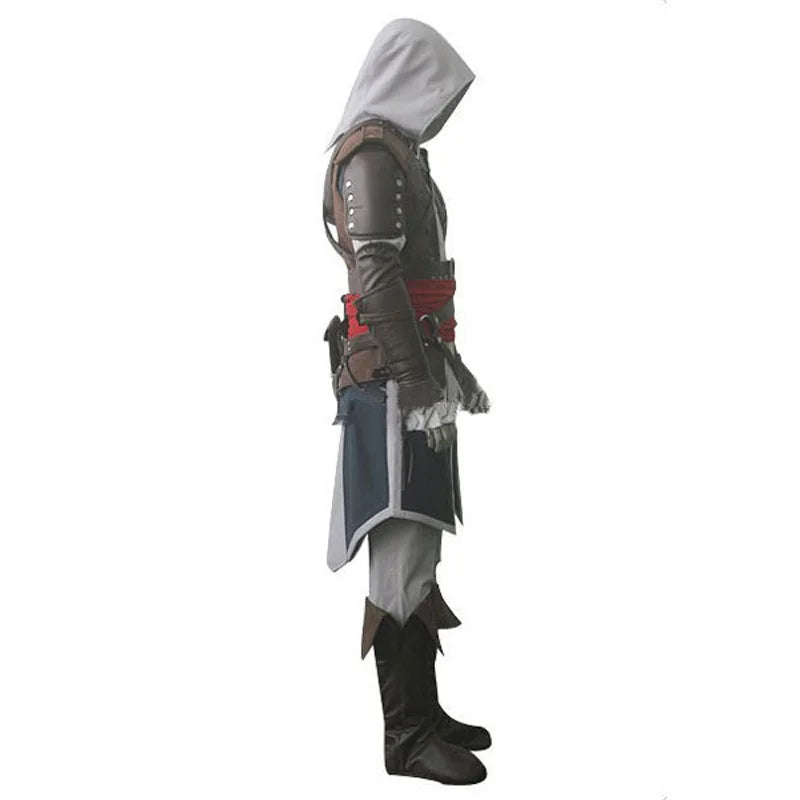 Uniform Outfits Complete Customization Suit Halloween PartyAssassins Cosplay Edward Costume Creed Black Flag Kenway Men Women