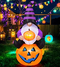 GOOSH 12.8 FT Halloween Inflatables Clown Archway Indoor & Outdoor Party Decor Built-in LEDs for Garden Lawn Yard Decorations