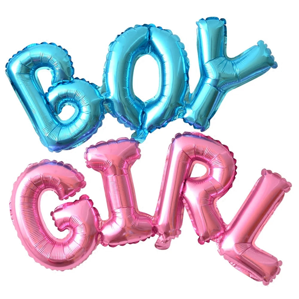 1pcs Boy Girl Balloon Aluminum Foil Birthday Balloon Gender Party Baby Shower Party Supplies Party Decoration Party Decor - Big Tim's Magic Emporium
