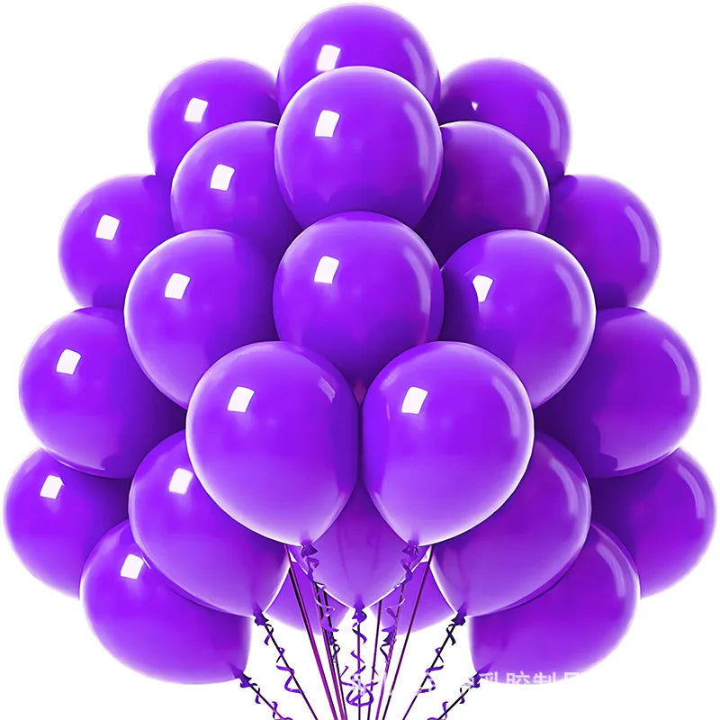 20pcs Pearl Latex Balloon Blue Helium Ball for Wedding Adult Birthday Party Baby Shower Graduation Chinese New Year Decoration