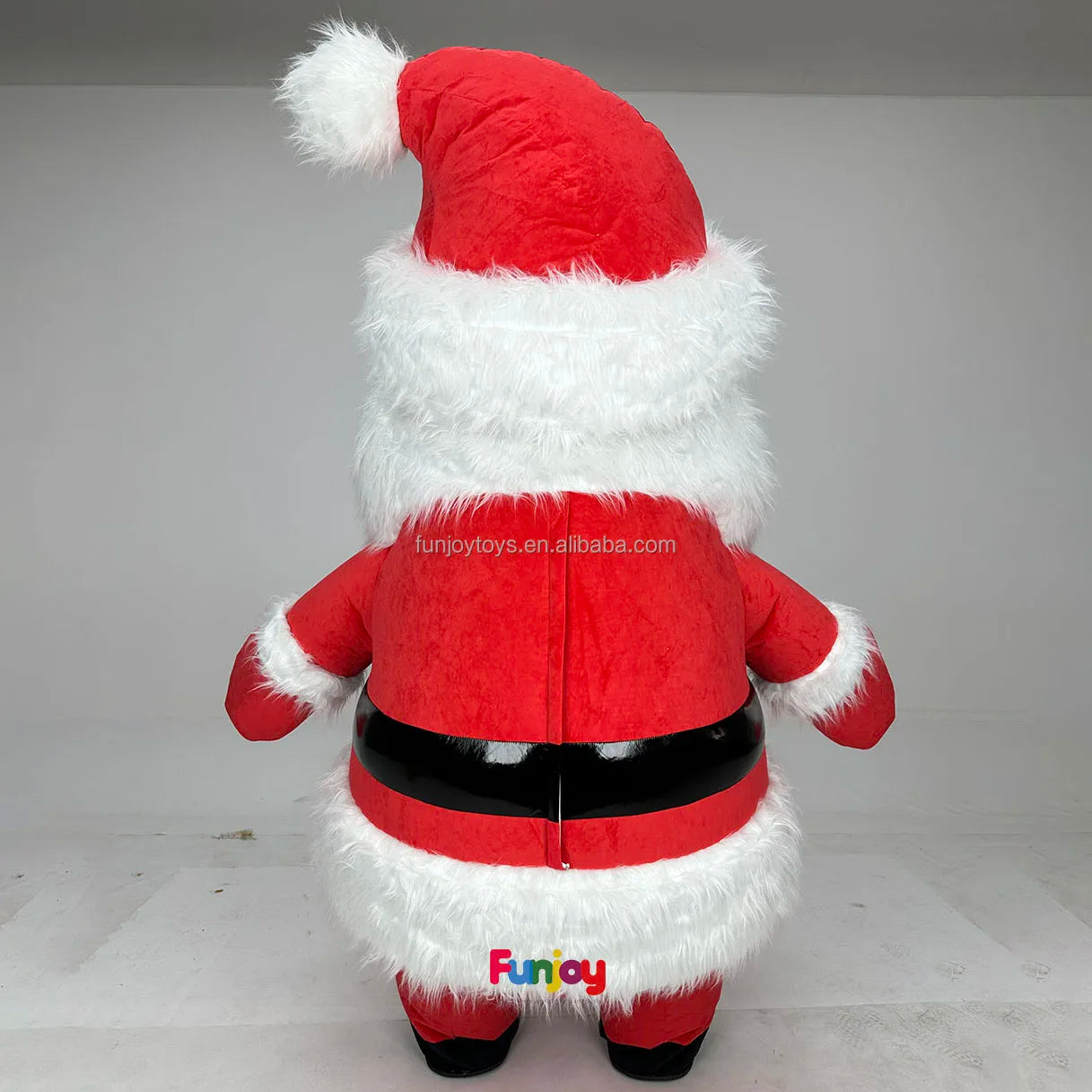 2/2.6m Santa Claus Inflatable Mascot Wearable Plush Costume for Parties Carnivals Funny Holiday