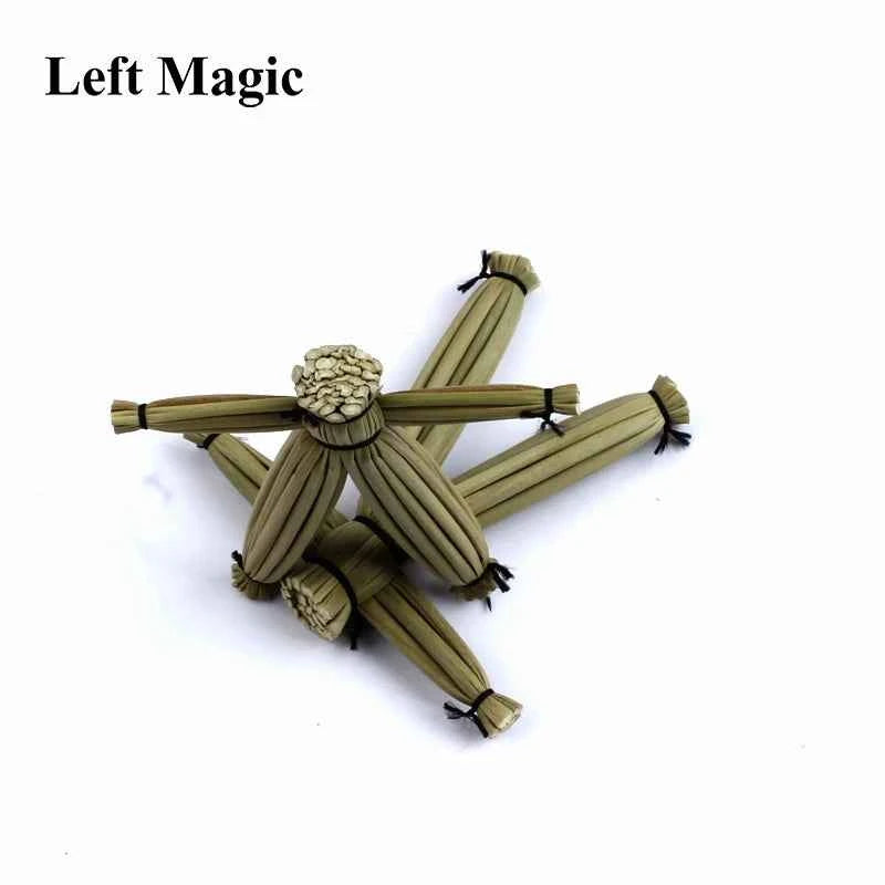 Straw Voodoo Doll Magic tricks Doll Props mentalism,close up magic stage Accessories comedy amazing toys April Fool's Day E3068