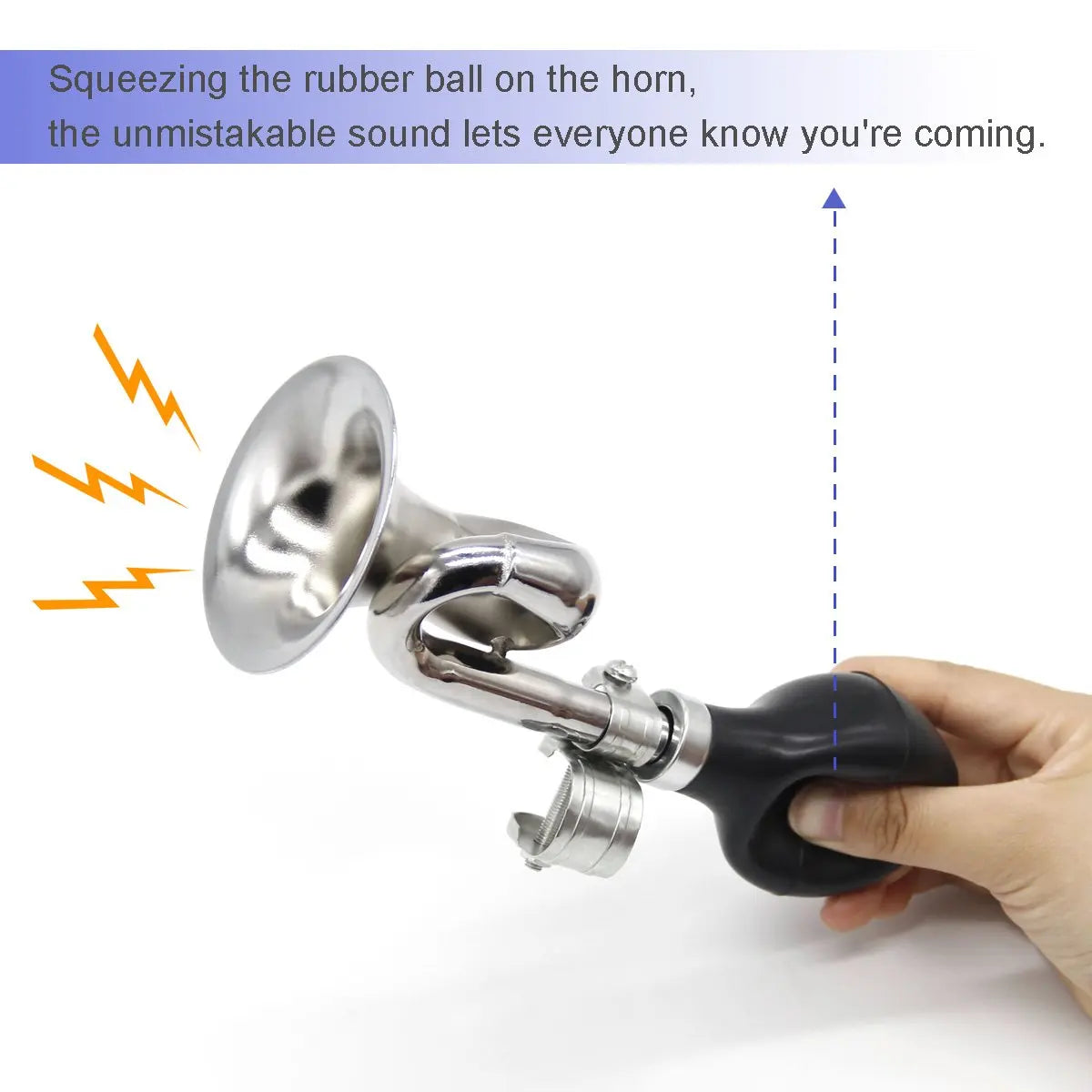 SeeMore Fit for 22.2mm Handlebar Metal Squeeze Clown Bugle Bike Bugle Horn Bicycle Bell