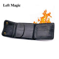 Magic Fire Wallet + Card to Wallet - 2 in1 Trick for Pro Magic Tricks Close Up Illusions Accessories Mentalism Gimmick Magia
