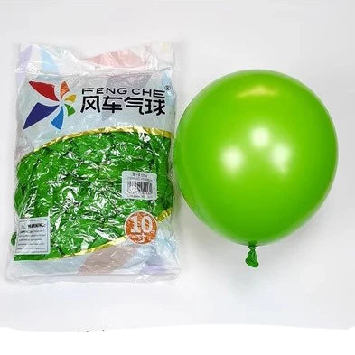 100pcs/bag 10 Inch Fengche Thickened Matte Color Round Latex Balloon for Birthday Wedding Balloons Decoration