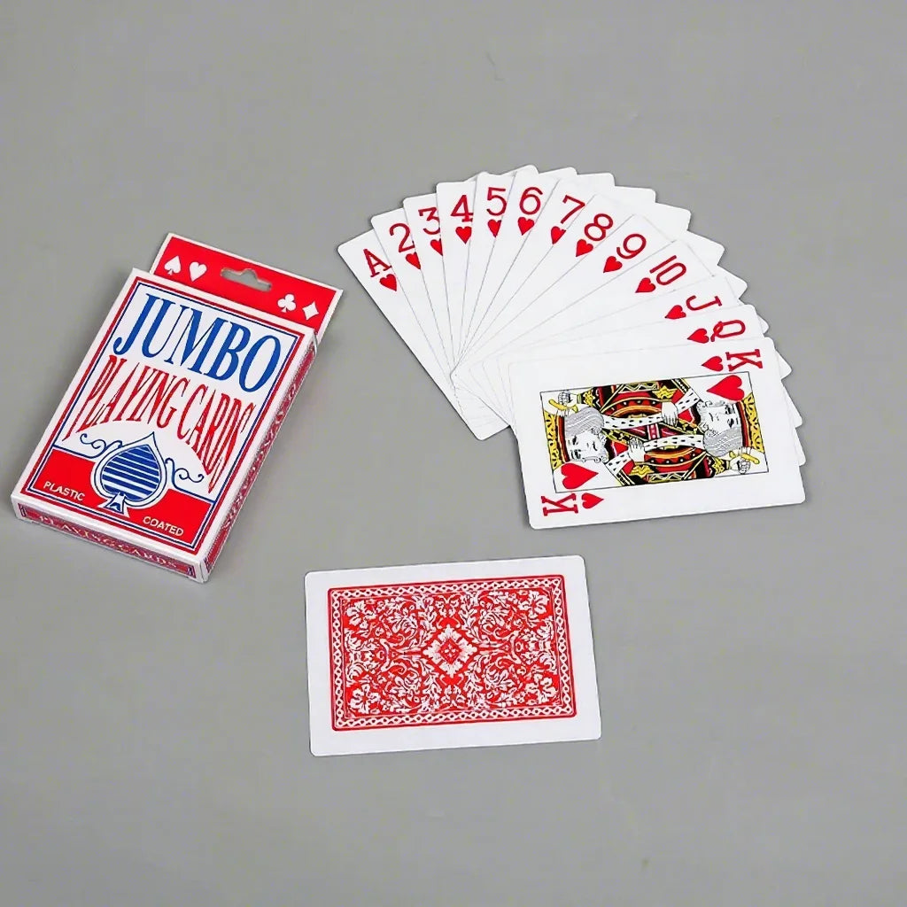 Super Large Creative Jumbo Poker Playing Cards Popular Funny Wedding Entertainment Game Accessory Casino Party Decorations - Big Tim's Magic Emporium