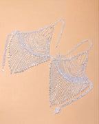Dazzling Crystal Bra Chain & Thong Bikini Body Jewelry Set