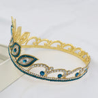 Crystal Bridal Tiara Crown – Vintage Queen Rhinestone Wedding Diadem in Gold or Silver