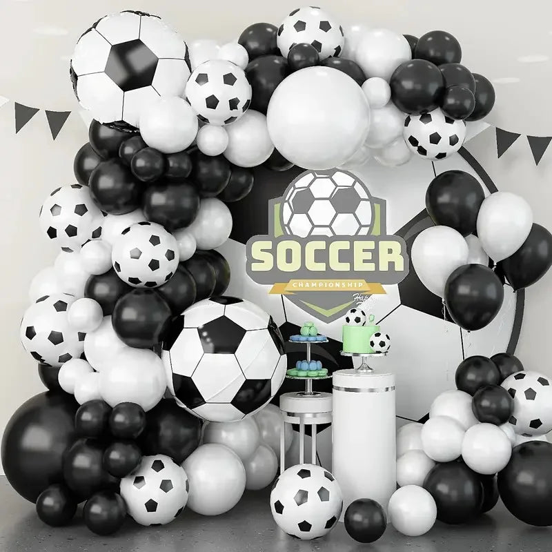 54-piece Football Balloon Arch Set: Aluminum Film Sports-Themed Balloons for Kids' Football Decorations