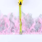 Fluffy Turkey Feathers Trim Ribbon Fringe