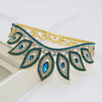 Crystal Bridal Tiara Crown – Vintage Queen Rhinestone Wedding Diadem in Gold or Silver