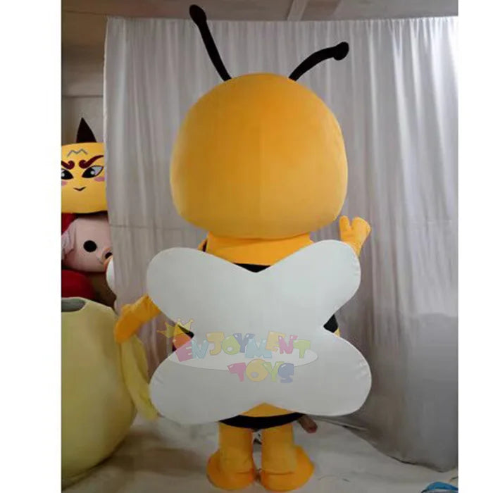 Wholesale Party Favors Fuzzy  Bee Costume Mascot  Custom Soft Plush Cute Bee Costume Cosplay