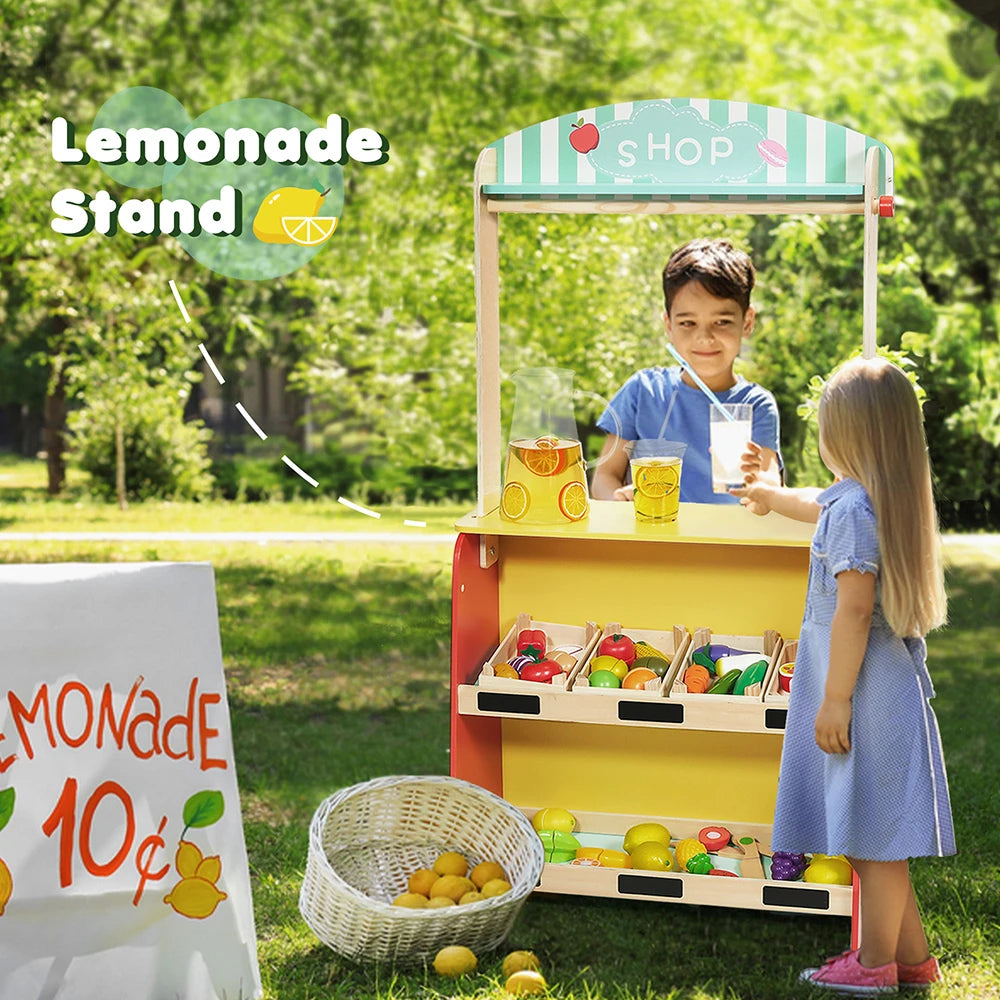 Sales Counter Toy for Preschool Early Education Pretend Play Children's Puppet Theater and Role-Play Props Montessori Play Set