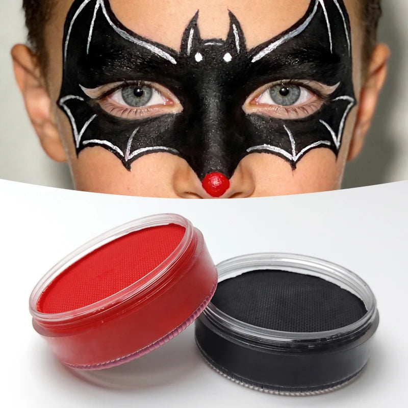 120g Extra-Large Capacity Single Color Face Body Paint Palette for Children Perfect for Clown Face Painting . - Big Tim's Magic Emporium
