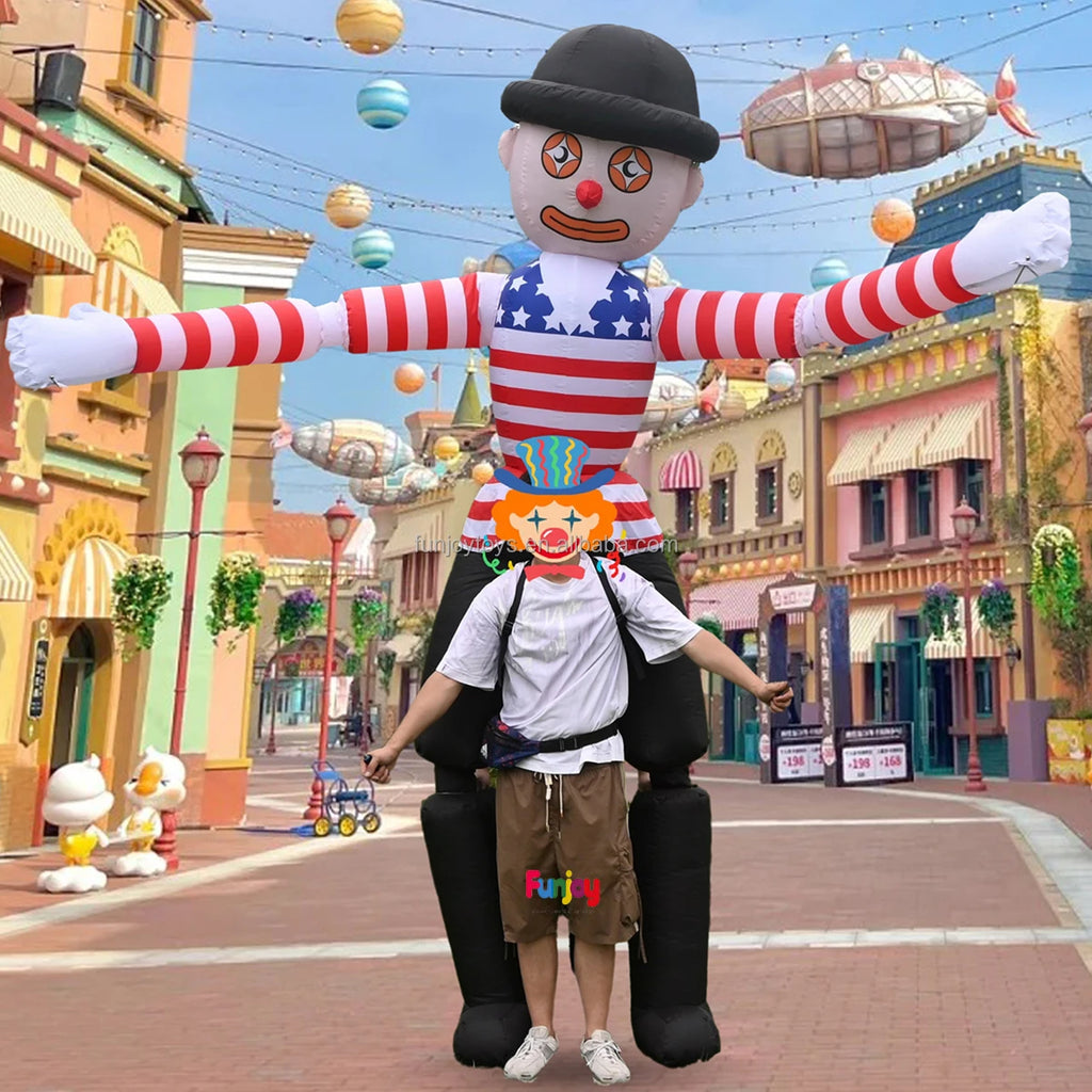 3/3.5m High Inflatable Clown Cartoon Puppet Suit Carnival Parade & Festival Decoration Essential