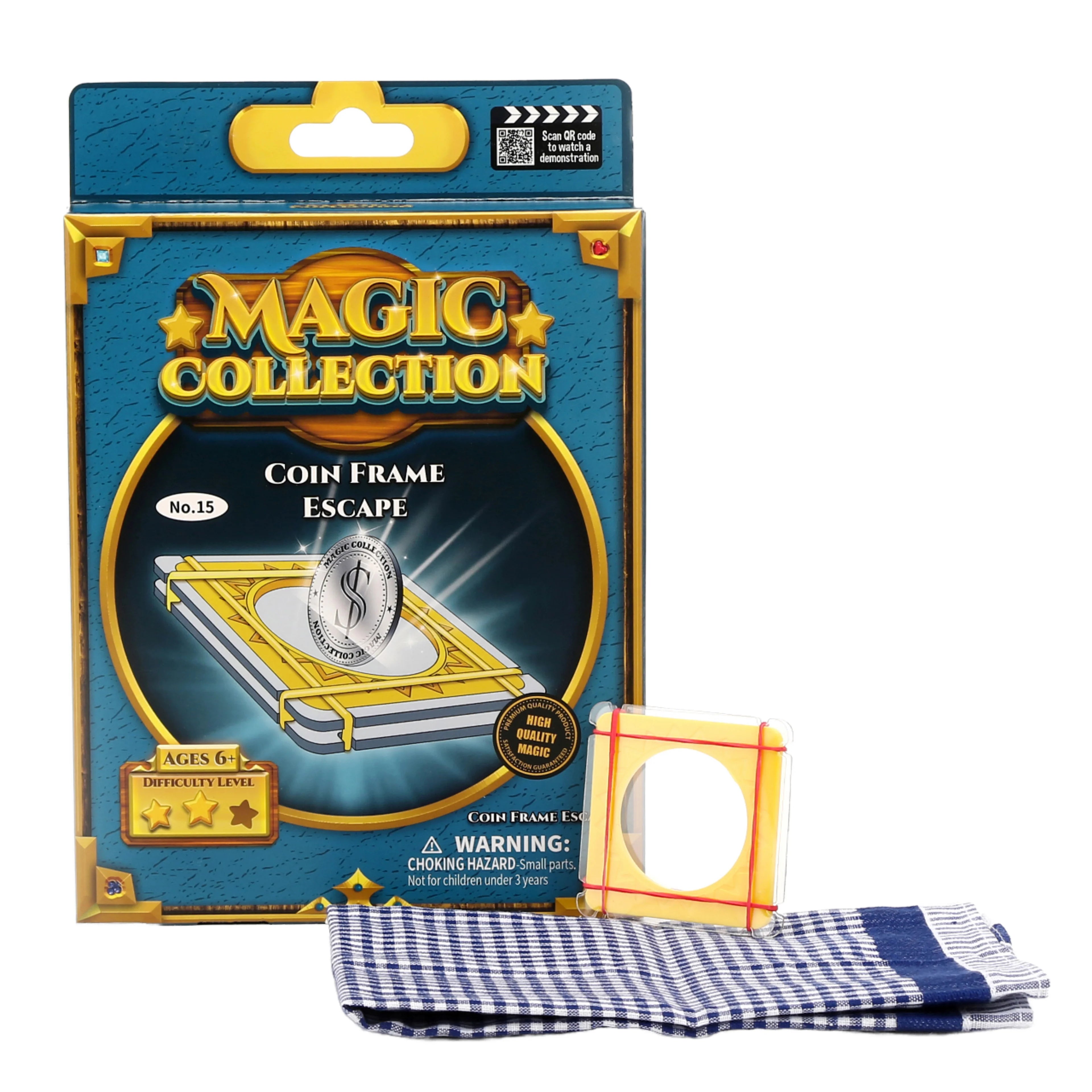 Hot Sale MOFARI Customizable Plastic Coin Case Disappearing Feature Instructions Included for Close-up Magic Tricks-Unisex for