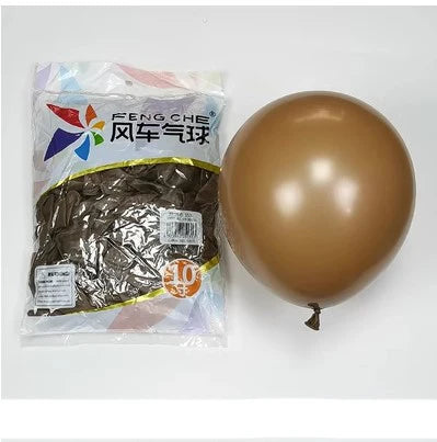 100pcs/bag 10 Inch Fengche Thickened Matte Color Round Latex Balloon for Birthday Wedding Balloons Decoration