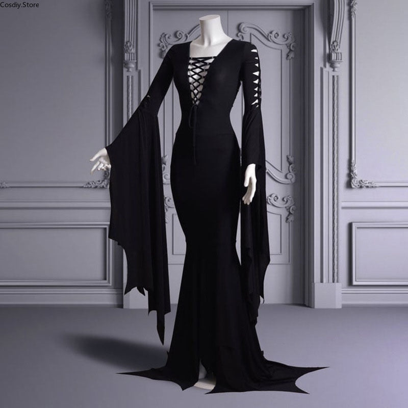 Witch Lace Up Halloween Gown for Women