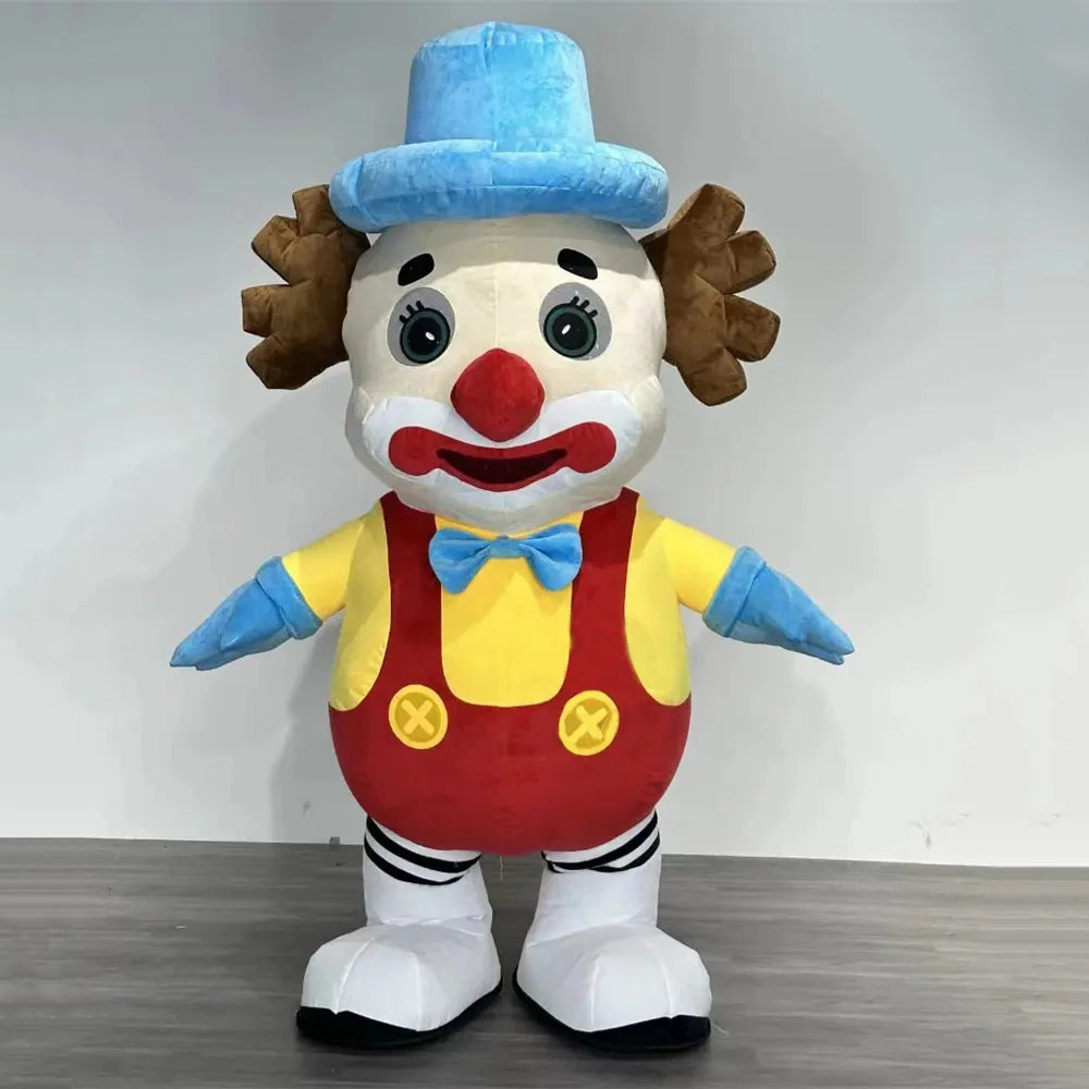 New Inflatable Adult Circus Clown Mascot Costume  Colorful Dance-Performance Outfit for Professional Clowns & Event Performers - Big Tim's Magic Emporium