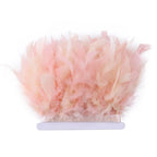 Fluffy Turkey Feathers Trim Ribbon Fringe
