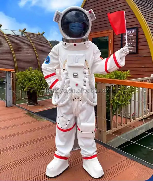 Efun MOQ 1 PC Simulated Astronaut Helmet Space Suit Spaceman Mascot Costume Cosplay Stage Performance Astronaut Space Costume