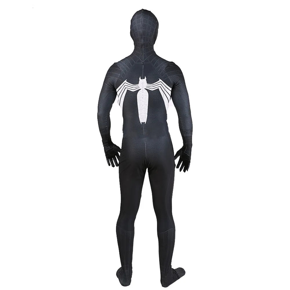 Venom Symbiote Spiderman Costume Superhero Cosplay Spidey Cosplay Halloween Costume Zentai Suits Bodysuit Halloween Disfraces - Big Tim's Magic Emporium