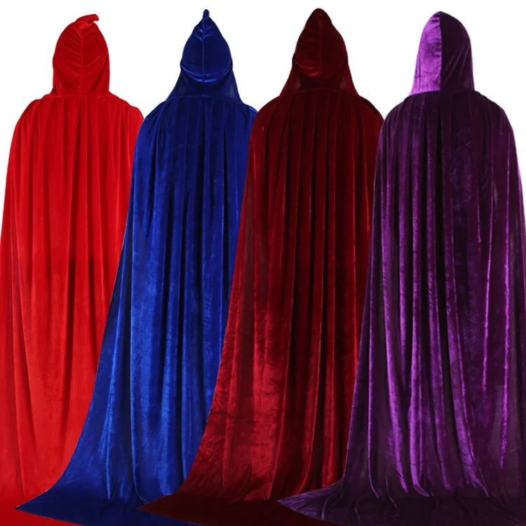 Ecoparty Wholesale Costume Supplies Clothing Cosplay Party With Hat Halloween Hooded Cloak Vampire Cape Cloak Witch Wizard Cloak - Big Tim's Magic Emporium