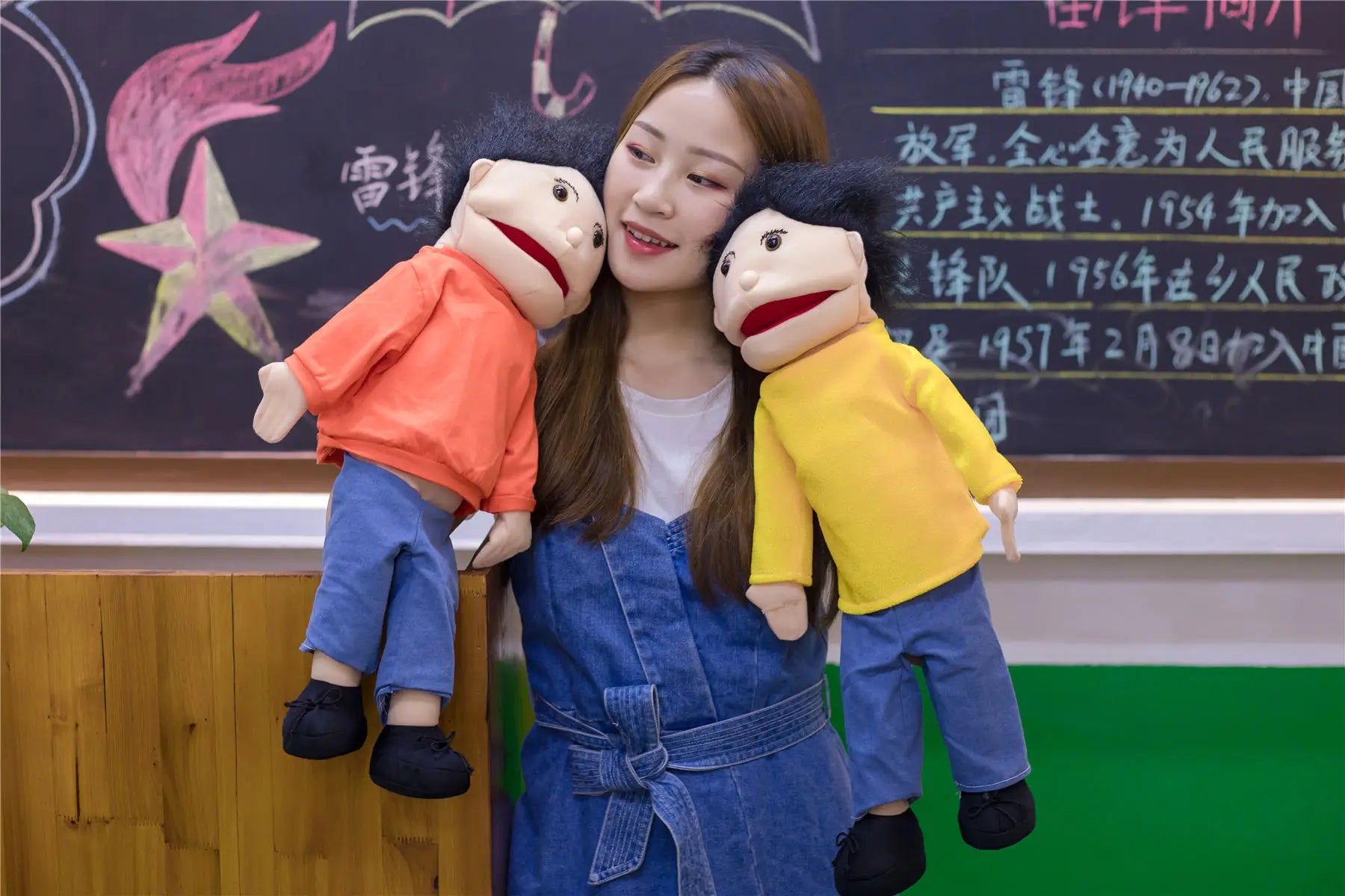 Kindergarten Educational Hand Puppet For Boy Girl Large Plush Puppet Doll Story Language Plush Toy for Kids Christmas Gifts - Big Tim's Magic Emporium