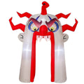 GOOSH 12.8 FT Halloween Inflatables Clown Archway Indoor & Outdoor Party Decor Built-in LEDs for Garden Lawn Yard Decorations - Big Tim's Magic Emporium