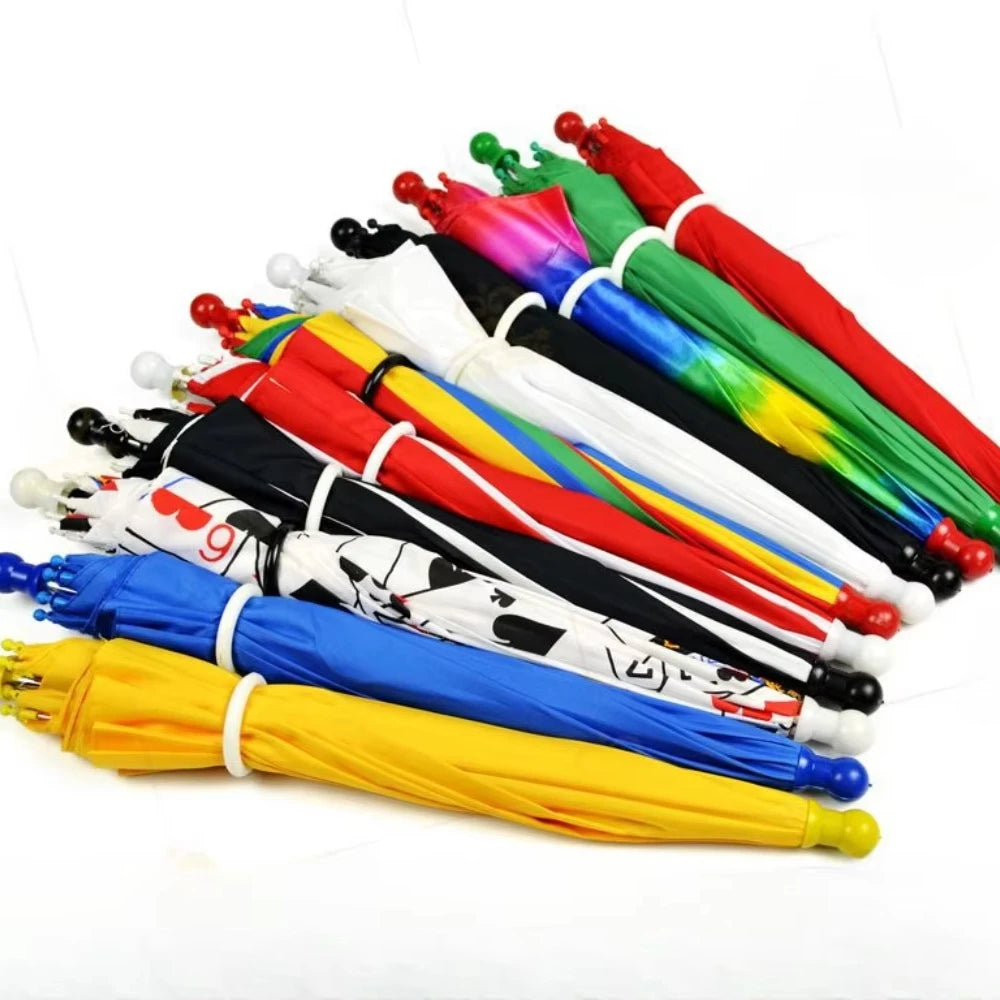 MCMagic Empty Hands Appearing Umbrella Trick (40cm Length) Magic Device Silk to Parasol Magician Accessory Stage Magic Show