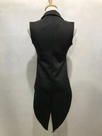 Female Jazz Dance Team Costume Black Yellow Bikini Tailcoat 3 Pieces Set Women Singer Nightclub Sexy Stage Wear Cosplay Outfits