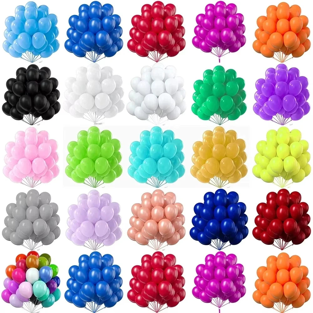 20pcs Pearl Latex Balloon Blue Helium Ball for Wedding Adult Birthday Party Baby Shower Graduation Chinese New Year Decoration