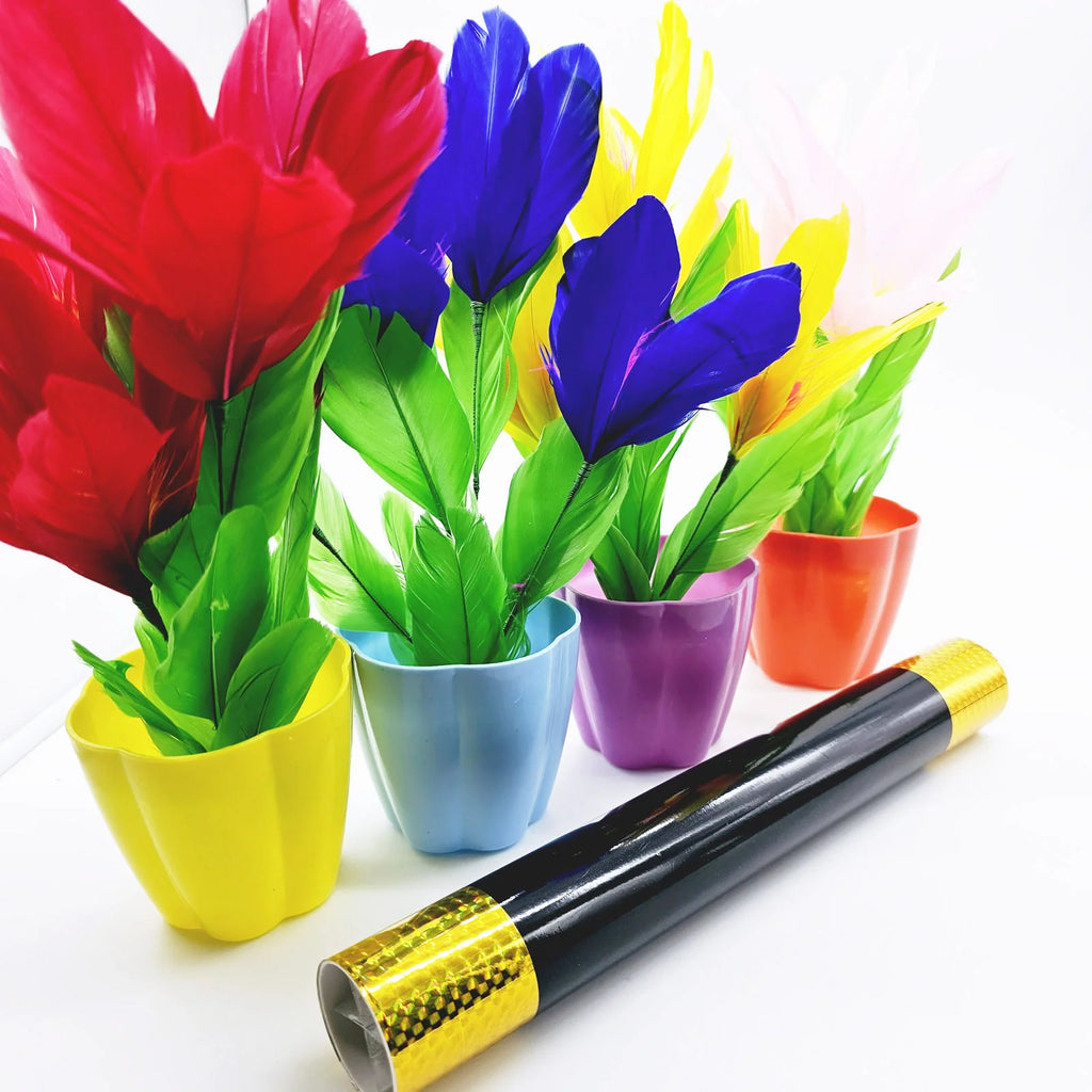 1Set Magic Wand Turns Into Four Flower Cane to Flowers Magic Tricks Stage Wand Magia Mentalism Illusion Gimmick Props Magician