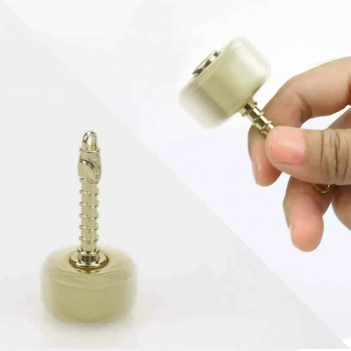 Metal Sensory Fidget Spinner Toy Thor's Hammer Resistance Anxiety Stress Relief Funny Fidget Toys for Kids Birthday Adult Gifts