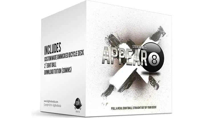 Appear-8 (Gimmicks) by Steve Rowe - Card Magic Trick,Street Magic,Illusion,magic props,funny