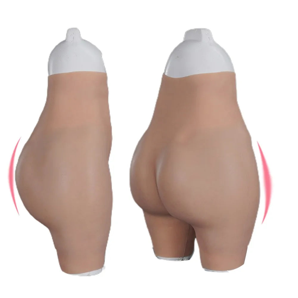 Male to Woman Cosplay Crossdresser Trans Super Soft Silicone Vagina Pants Catheter/Vaginal Tube Plump Hip Lift False Pussy Ass