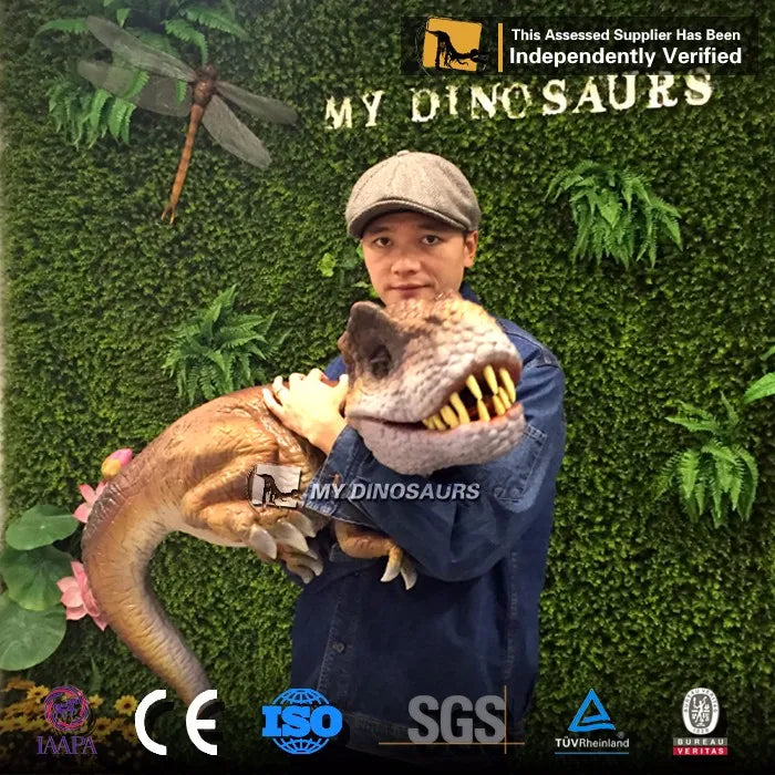 My Dino Custom Original Ventriloquist Dinosaur T-rex Hand Puppet