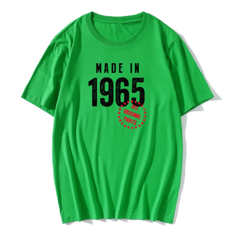 Funny T shirt Husband Birthday Gift 100% Cotton Retro TShirts 1965 1966 1967 1968 1969 Vintage Print Man Round Neck Clothes - Big Tim's Magic Emporium