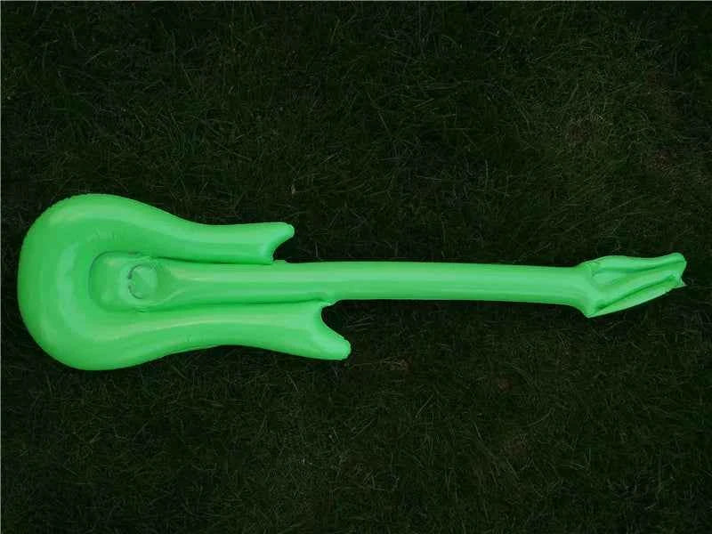 95cm Inflatable Guitar PVC Stage Props Children 's Simulation Inflatable Musical Instrument Explosion Inflatable Toys