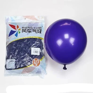 100pcs/bag 10 Inch Fengche Thickened Matte Color Round Latex Balloon for Birthday Wedding Balloons Decoration