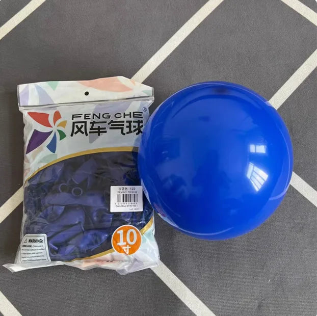 100pcs/bag 10 Inch Fengche Thickened Matte Color Round Latex Balloon for Birthday Wedding Balloons Decoration