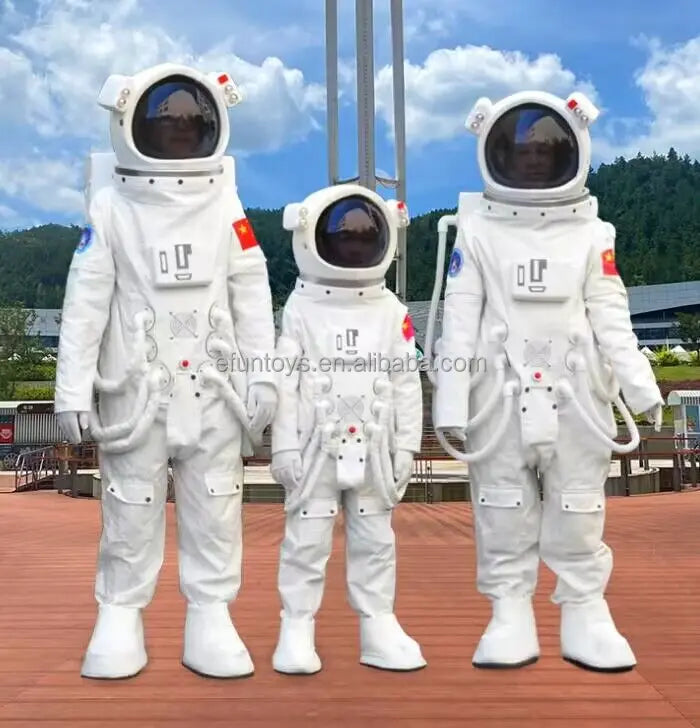Efun MOQ 1 PC Simulated Astronaut Helmet Space Suit Spaceman Mascot Costume Cosplay Stage Performance Astronaut Space Costume