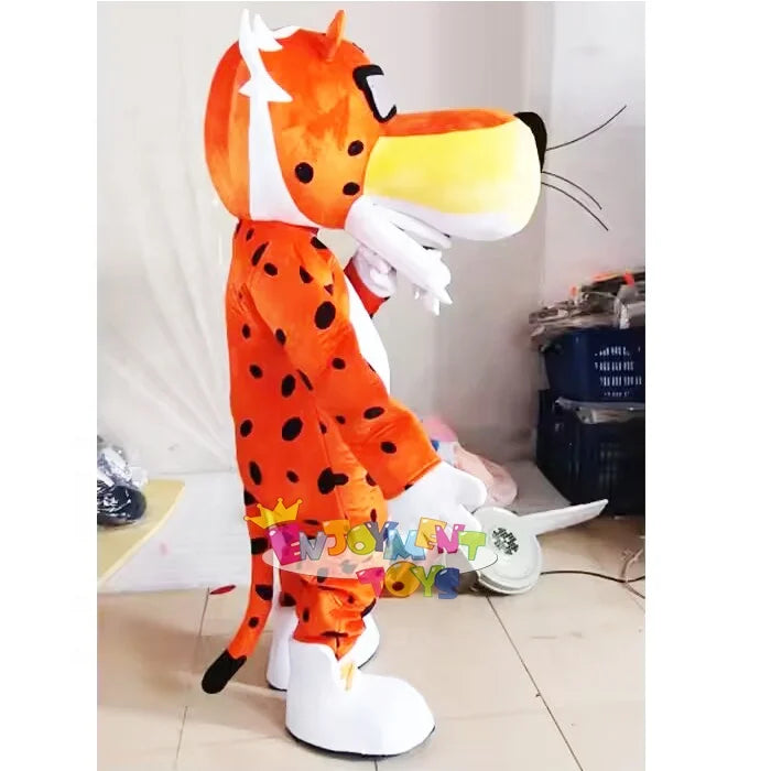Furry Chester Cheetah Animal Mascot Costume for Adult Size Cosplay for Carnival Feast Party Game