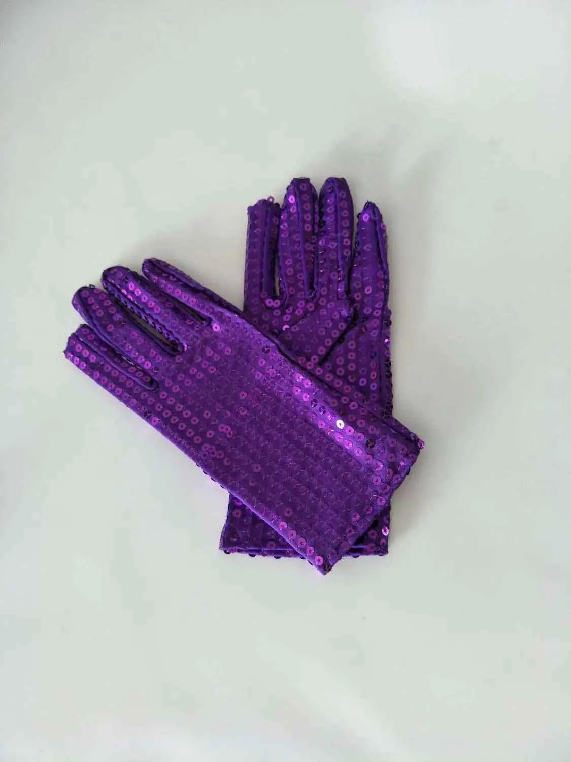 Sequins Stage Performance Props Gloves Adult Halloween Cosplay Dancing Show Magic Fashion Personality Hip Hop Woman Men