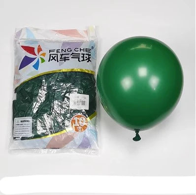 100pcs/bag 10 Inch Fengche Thickened Matte Color Round Latex Balloon for Birthday Wedding Balloons Decoration