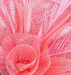 16cm Sinamay Floral Bow Fascinator Hair Clip Kentucky Derby Cocktail Tea Party Hat