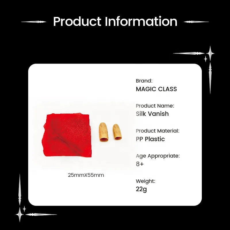 Magic Class Silk Vanish Party Show Tricks for  Beginners Magic Gift on Festivals